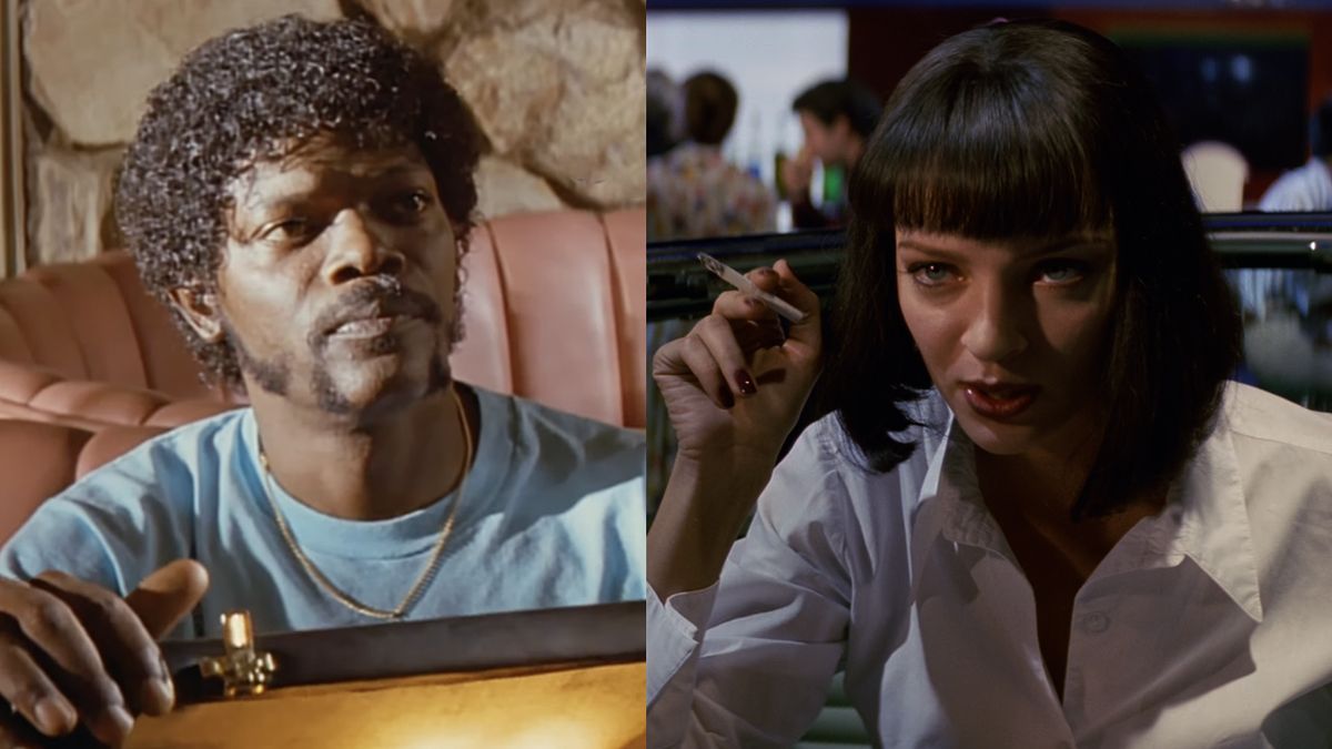 Sam Jackson and Uma Thurman star in 1994 cult classic Pulp Fiction