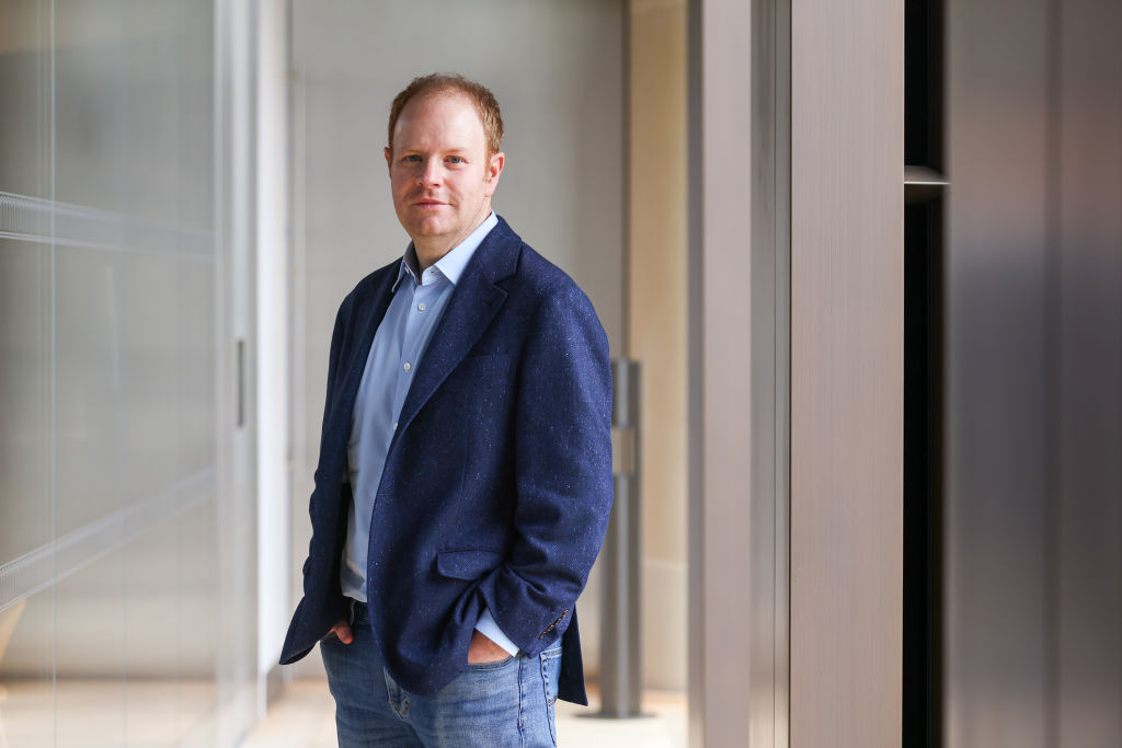 Parker Conrad, directeur général de Rippling, à la suite d'une interview à Bloomberg Television à Londres.