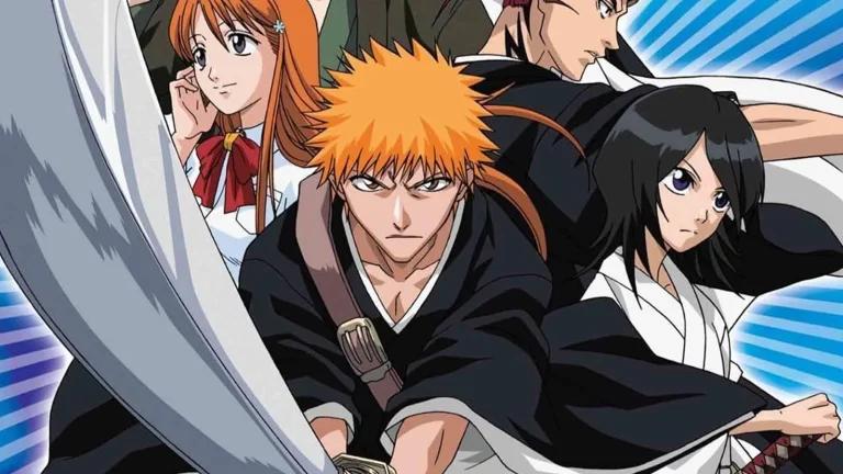 Orihime Rukia and Ichigo in Bleach keyart