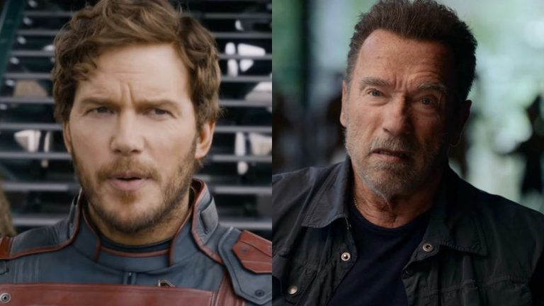 Chris Pratt and Arnold Schwarzenegger