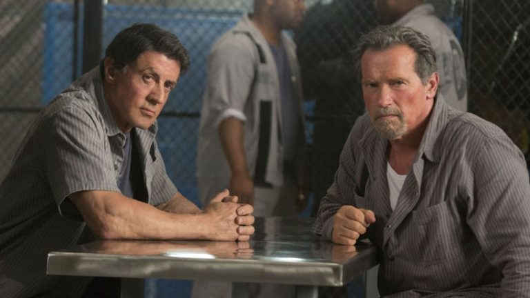 Sylvester Stallone and Arnold Schwarzenegger in Escape Plan