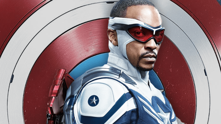 Anthony Mackie as Captain America in 