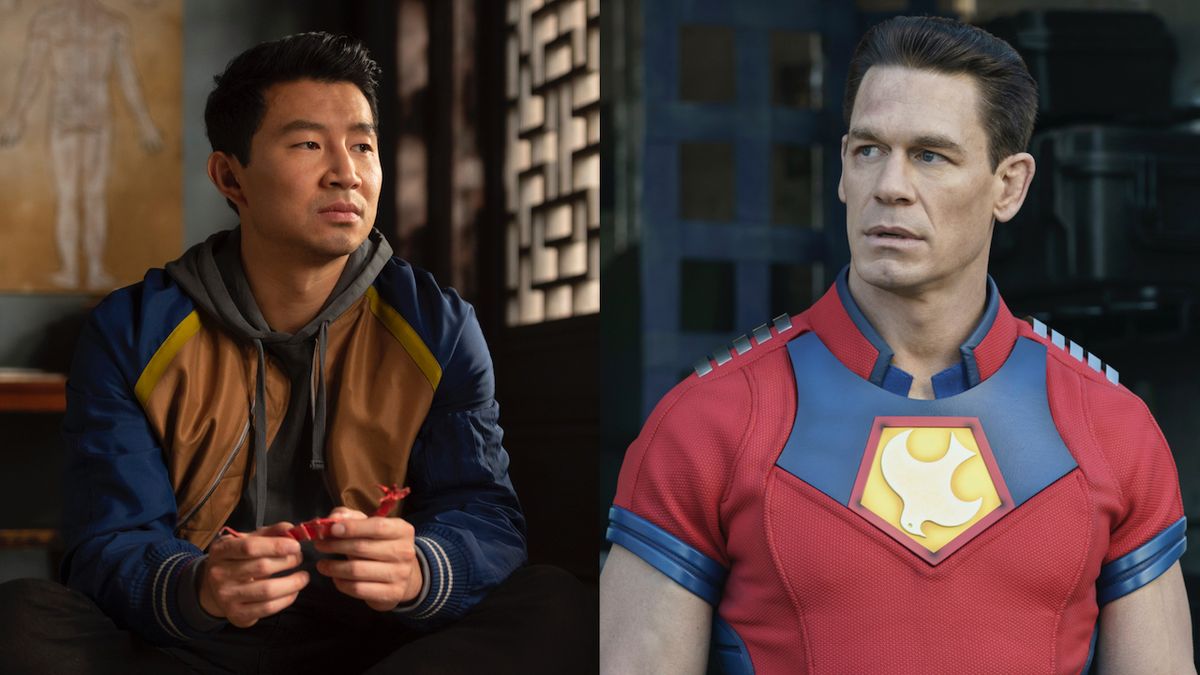 Simu Liu in Shang-Chi movie and John Cena in Peacemaker series