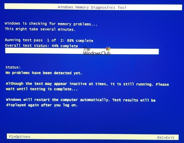 Outil de diagnostic de la mémoire Windows