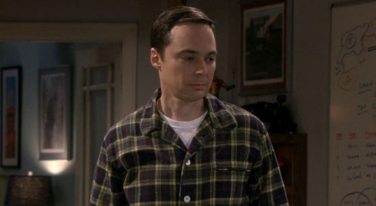 Sheldon in plaid shirt in The Big Bang Theory