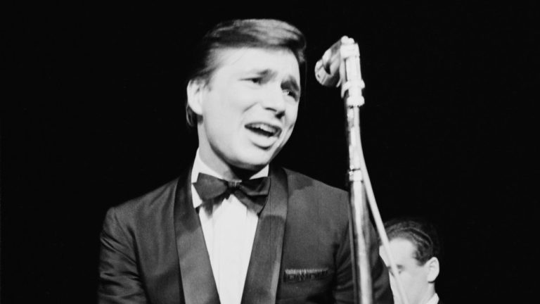 Actor and singer Jean-Paul Vignon in concert, probably at the Basin Street East nightclub in New York City, circa 1963. (Photo by Don Paulsen/Michael Ochs Archives/Getty Images)