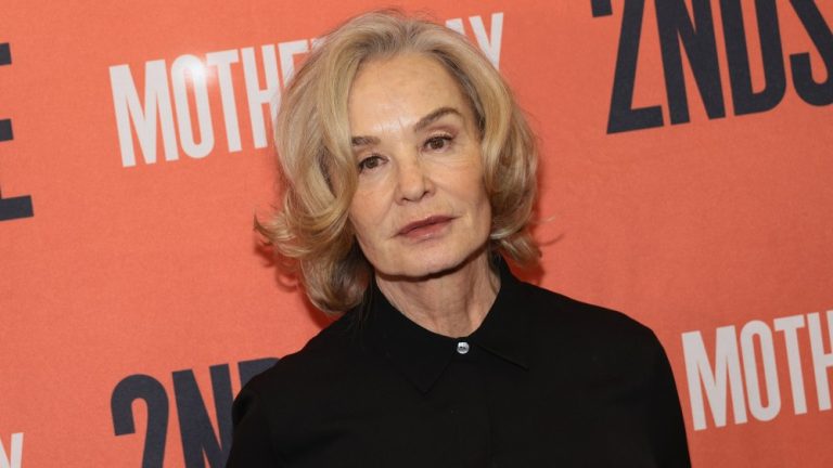 NEW YORK, NEW YORK - MARCH 19: Jessica Lange attends "Mother Play" Press Day at Gibney Dance Studios on March 19, 2024 in New York City. (Photo by Dimitrios Kambouris/Getty Images)