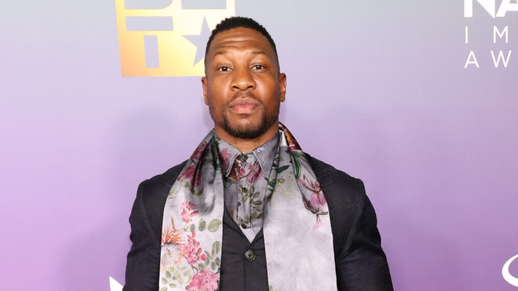 Jonathan Majors on the red carpet