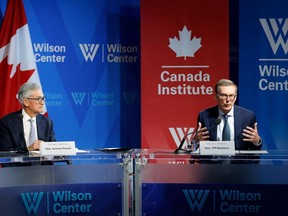 Jerome Powell et Tiff Macklem à Washington