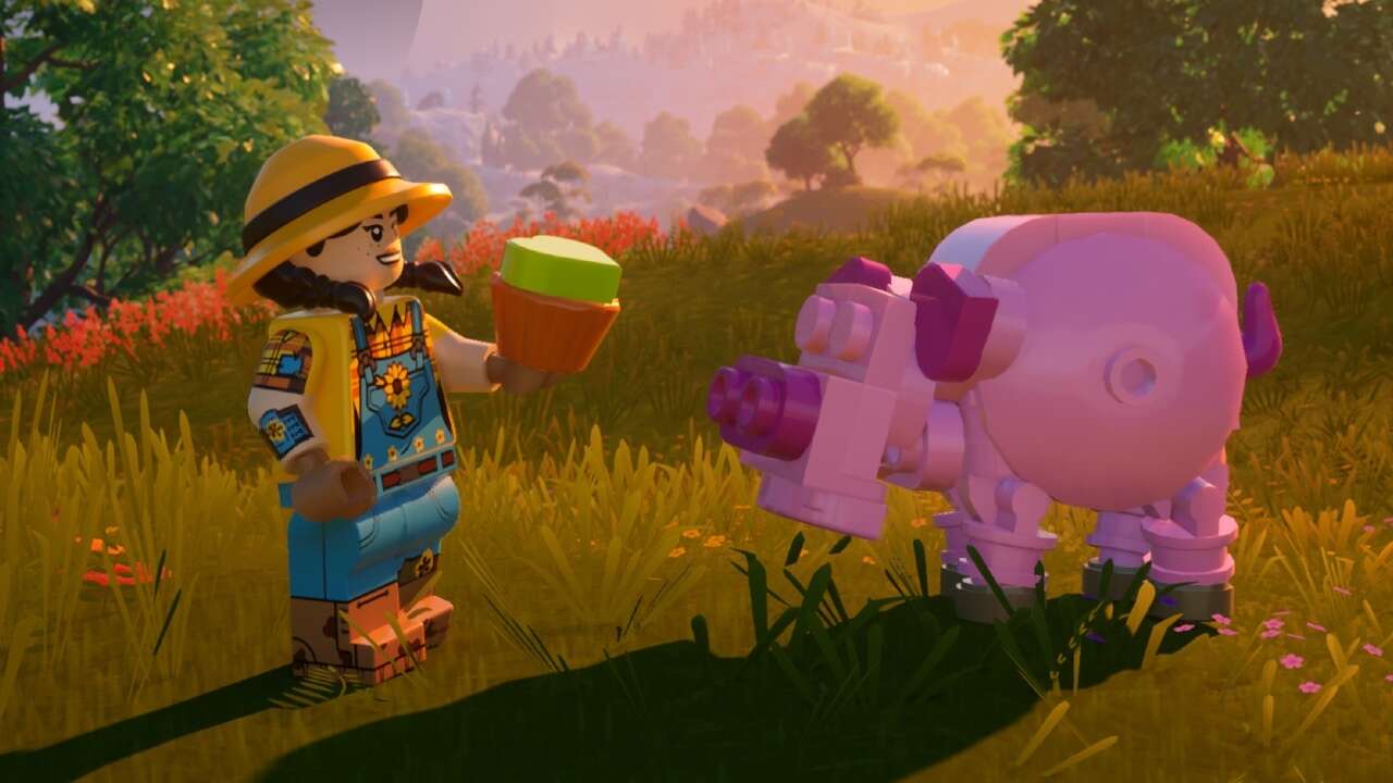 La nouvelle mise à jour de Lego Fortnite signifie qu'un cochon peut désormais être votre ami
