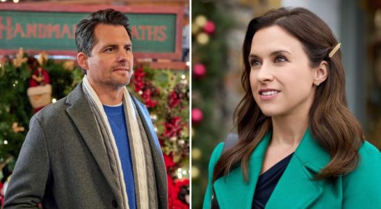 Kristoffer Polaha and Lacey Chabert in Hallmark Christmas movies