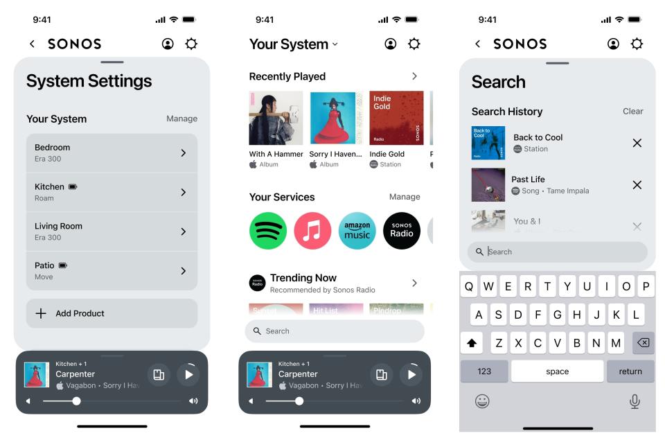 Refonte de l'application Sonos 2024