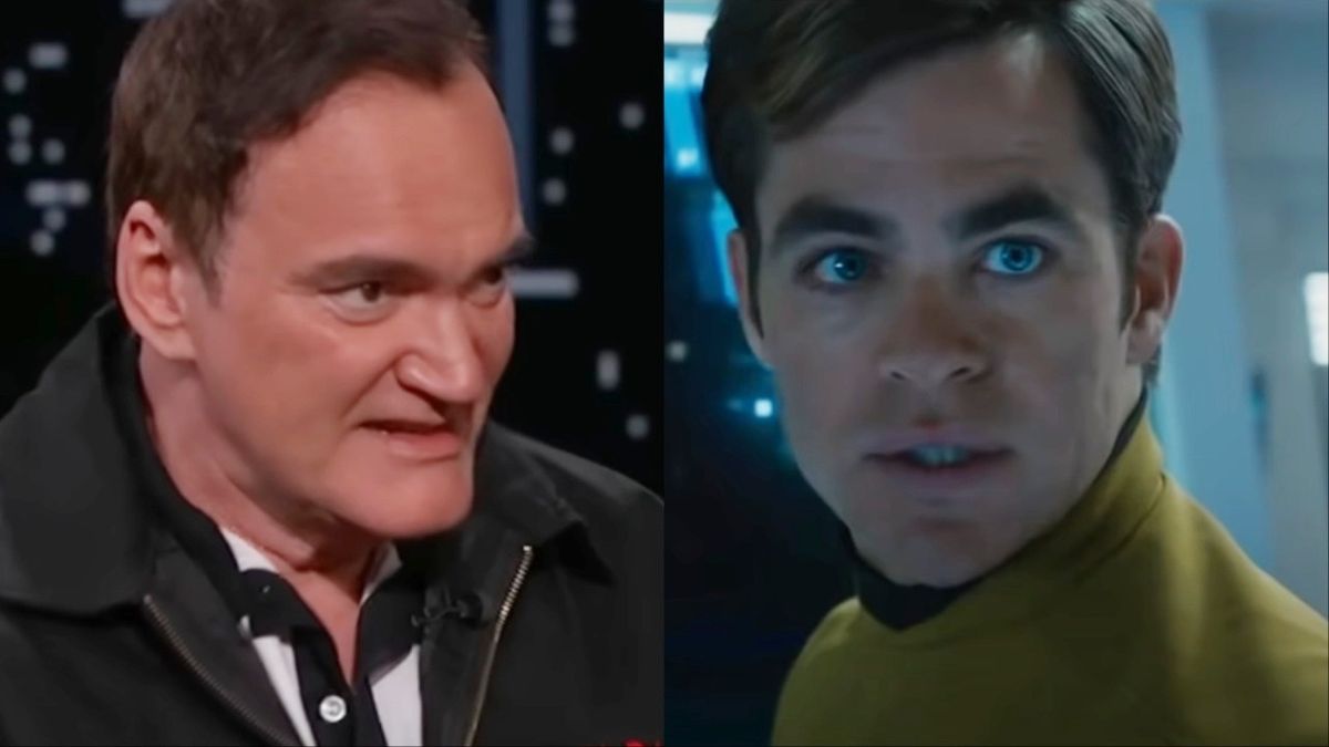 Quentin Tarantino and Chris Pine