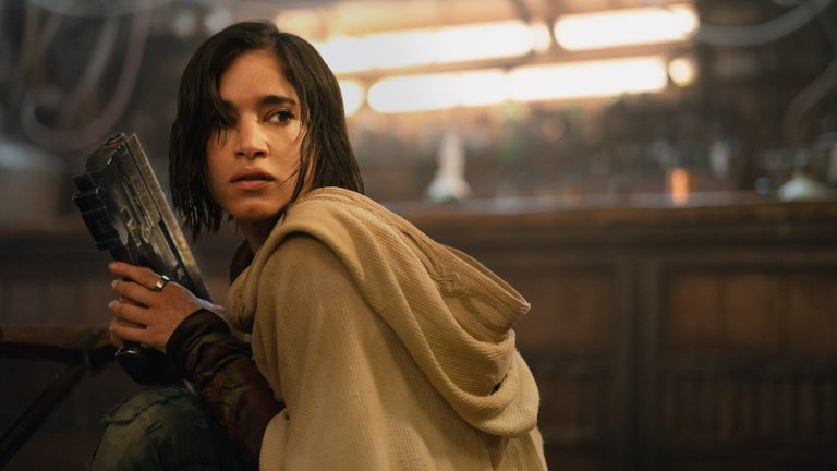 REBEL MOON. Sofia Boutella stars as Kora, the reluctant hero from a peaceful colony who is about to find she's her people's last hope, in Zack Snyder's REBEL MOON. Cr. Clay Enos/Netflix © 2023