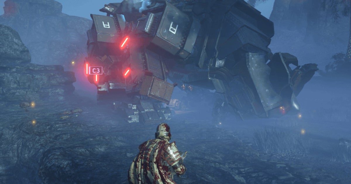 Le nouveau patch mauvais temps de Helldivers 2 ajoute discrètement d'énormes robots mortels de type AT-AT
