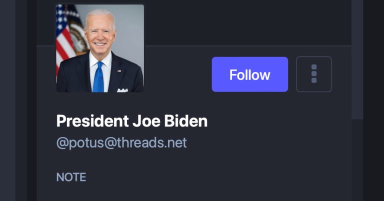 Le président Biden publie désormais sur le fediverse