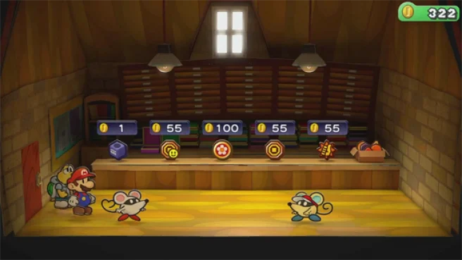 Améliorations de l'interrupteur de porte millénaire de Paper Mario Badge Nostalgic Tunes