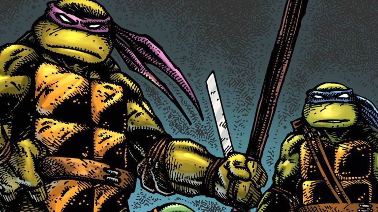 Les co-créateurs de Teenage Mutant Ninja Turtles, Kevin Eastman et Peter Laird, proposent une couverture inédite pour la bande dessinée de célébration du 40e anniversaire de TMNT.