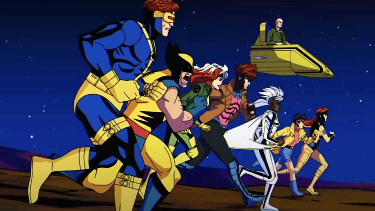 The X-Men running into battle in X-Men 