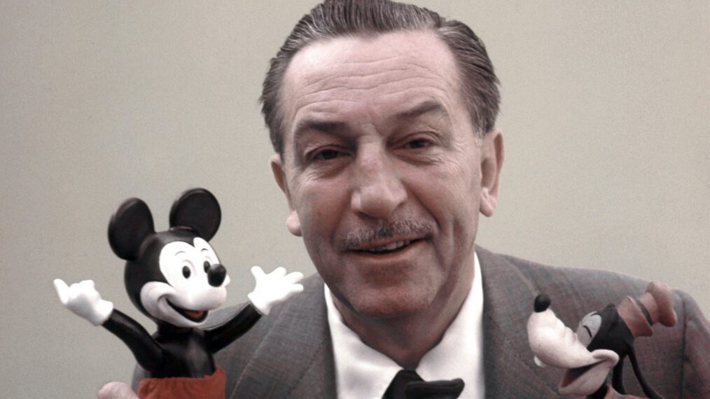 Walt Disney poses for a portrait circa 1955 in Los Angeles, California.