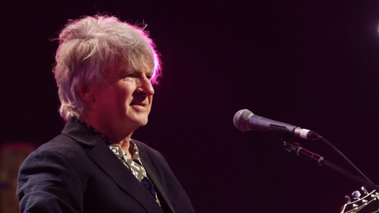 MELBOURNE, AUSTRALIA - MARCH 06: Neil Finn of Crowded House performs on stage at the Global Citizen NOW: Melbourne & Global Citizen Nights at the Palais Theatre on March 6, 2024 in Melbourne, Australia. (Photo by Kim Landy/Getty Images for Global Citizen)