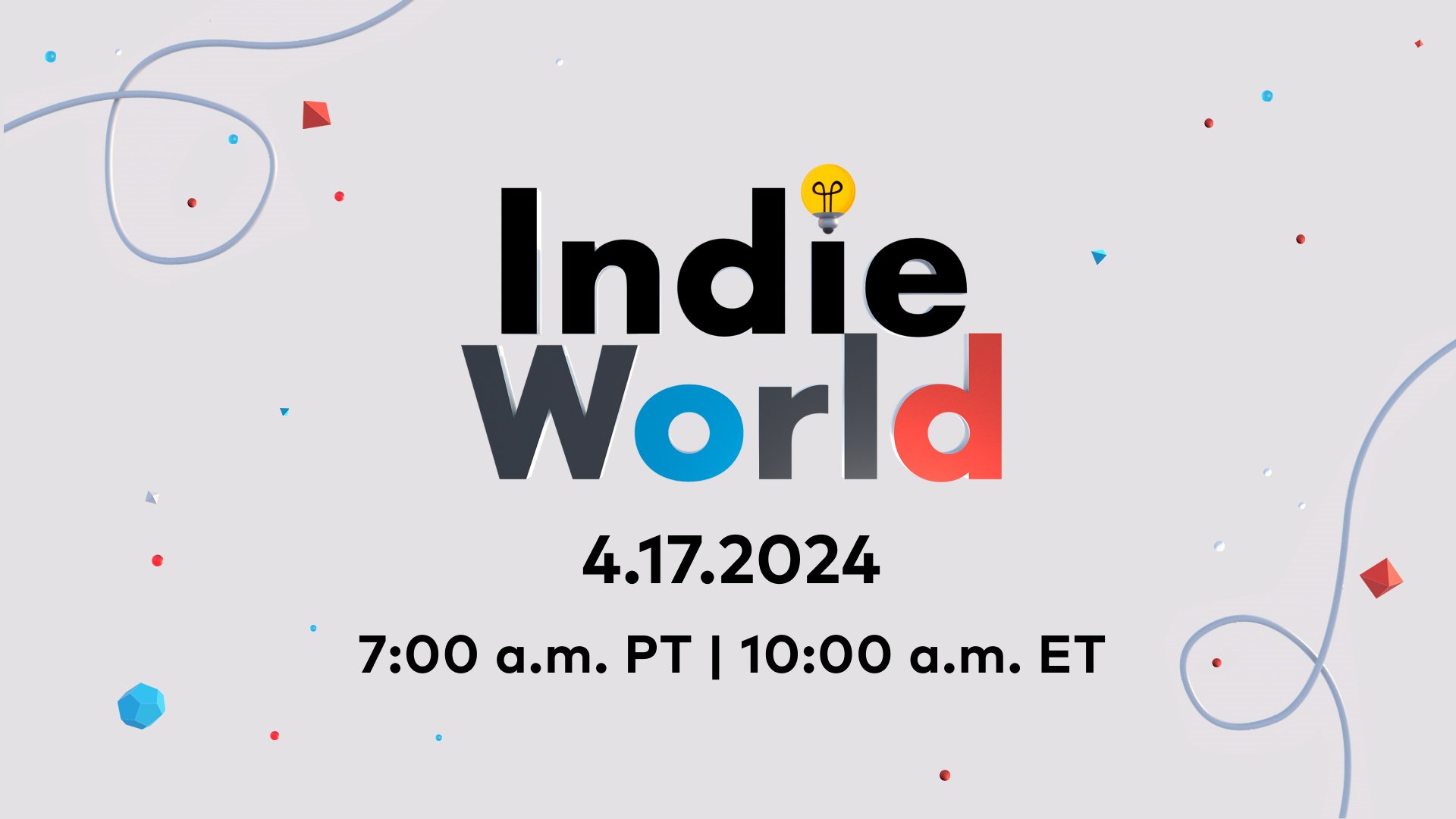 Nintendo Indie World Showcase prévu pour le 17 avril    
