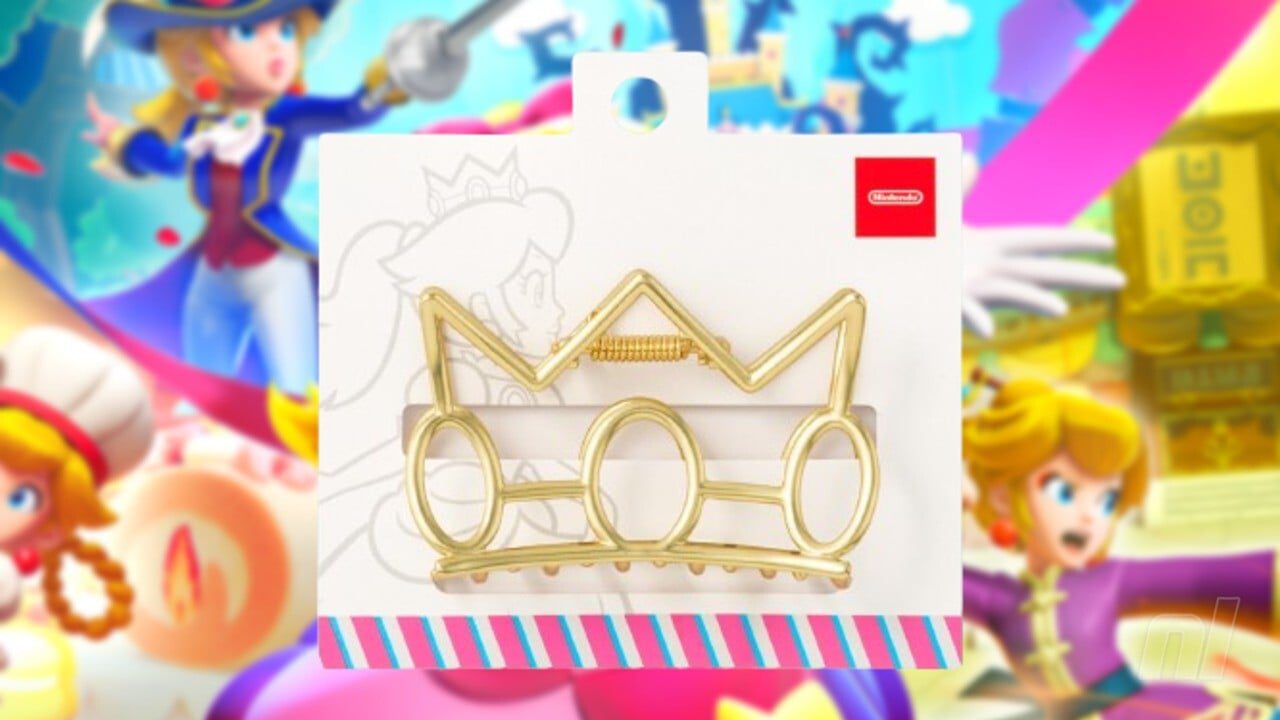 Nintendo lance la couronne de pinces à cheveux Princess Peach (Japon)
