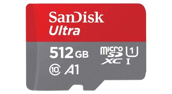 Obtenez une MicroSD SanDisk de 512 Go pour seulement 28 $