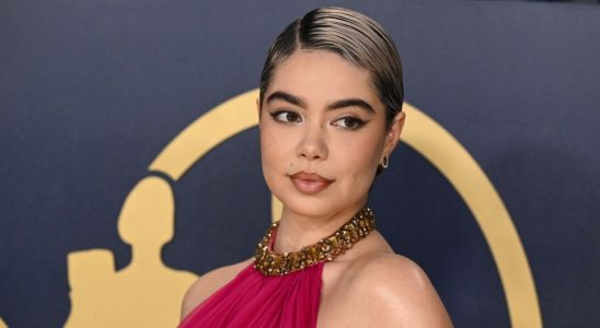 Auli'i Cravalho at the 30th Annual Screen Actors Guild Awards held at the Shrine Auditorium and Expo Hall on February 24, 2024 in Los Angeles, California. (Photo by Gilbert Flores/Variety via Getty Images)