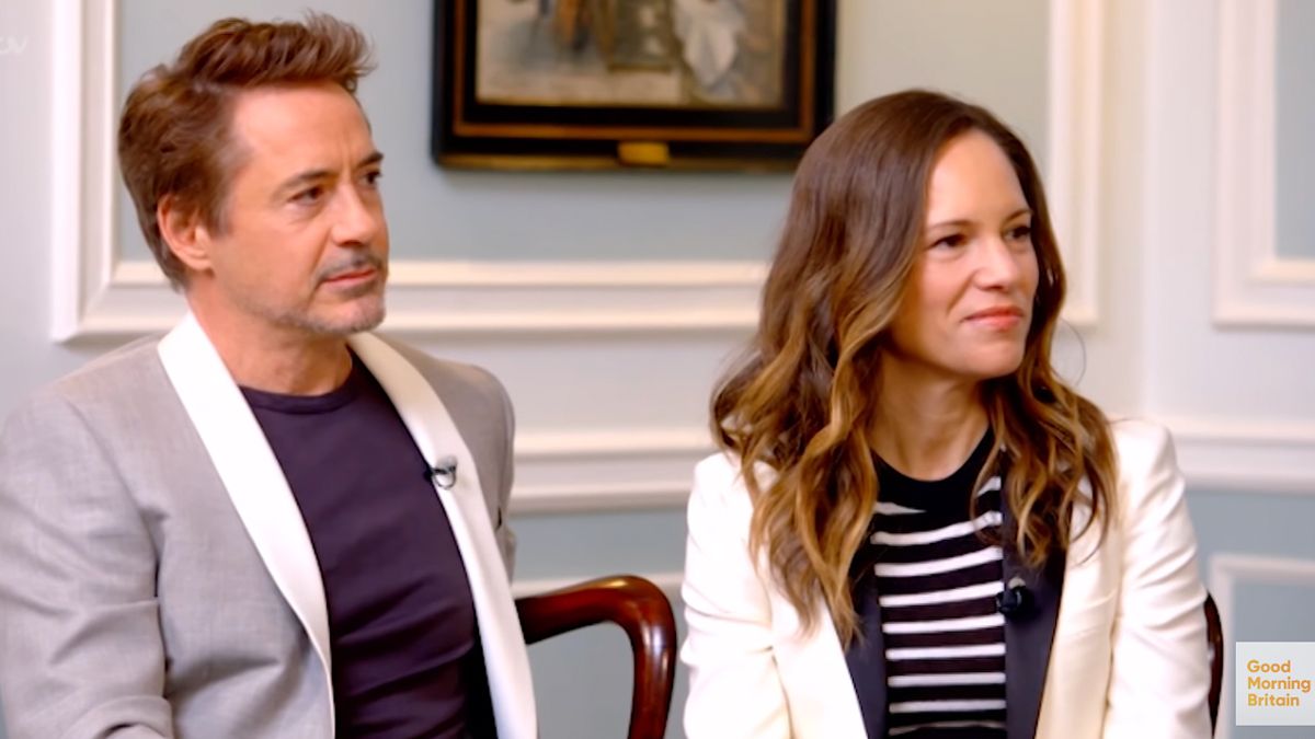 RDJ and Susan Downey appearing on Good Morning Britain