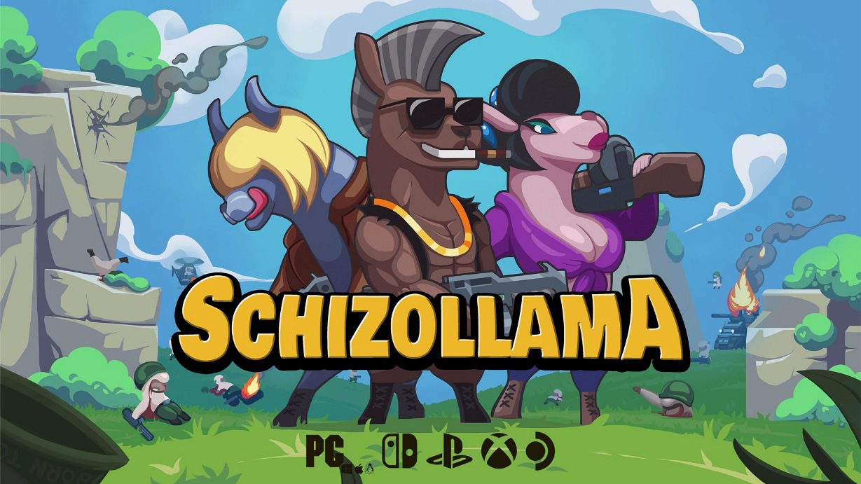 Schizollama, le jeu de plateforme run-and-gun, arrive sur Switch
