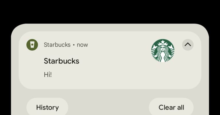 Starbucks a envoyé une notification « bonjour » très aléatoire