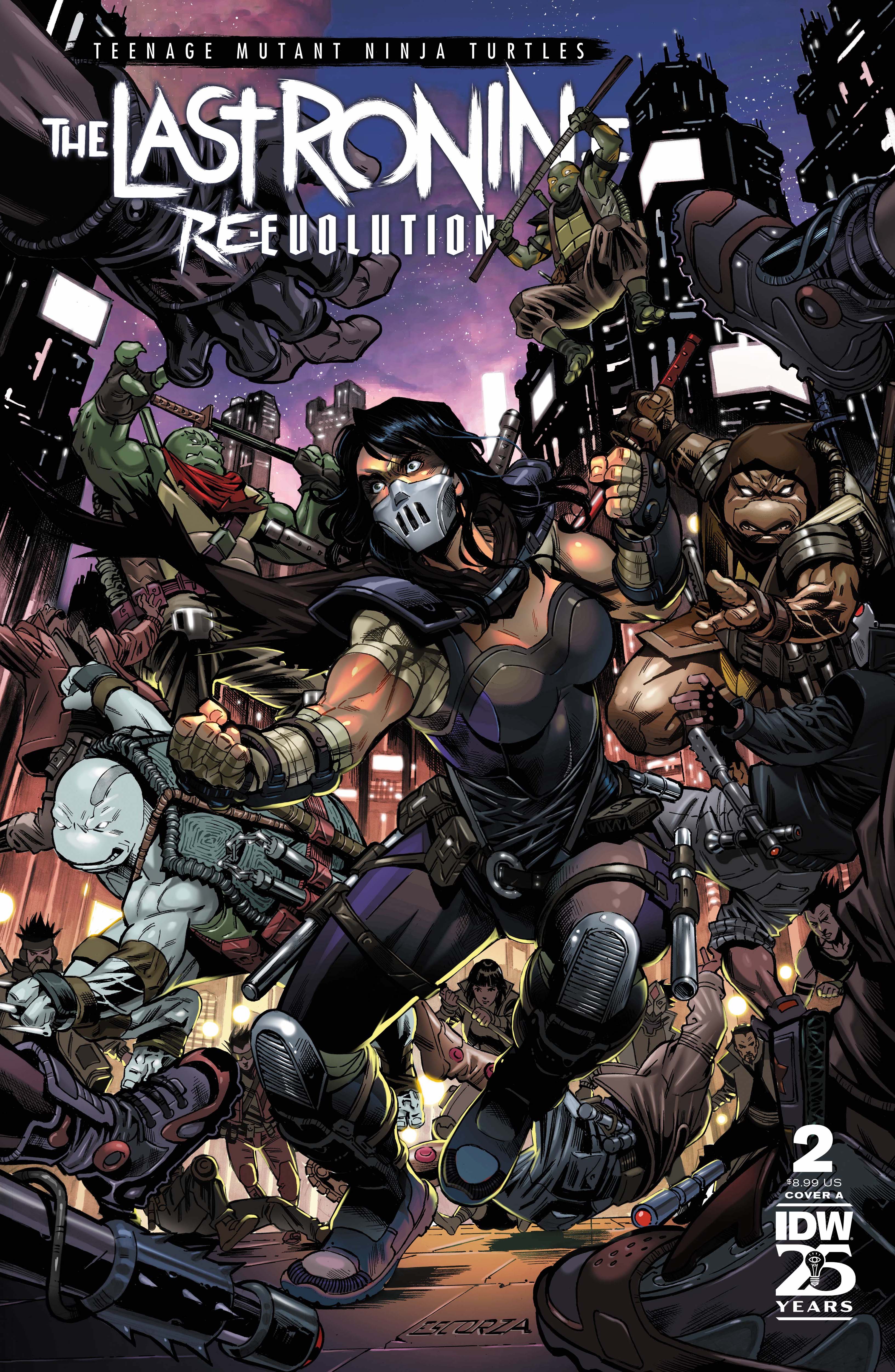 Couverture de TMNT : Le Dernier Ronin II #2