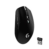 Souris de jeu sans fil Logitech G305 LIGHTSPEED, capteur Hero 12K, 12 000 DPI, légère, 6 boutons programmables, autonomie de 250 heures, mémoire intégrée, PC/Mac - Noir