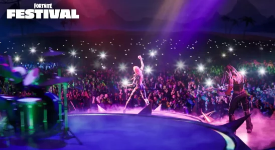 Lady Gaga on Fortnite Festival Stage