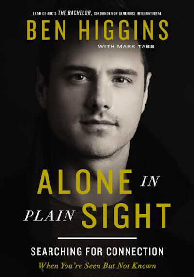 Ben Higgins sur la couverture de son livre 