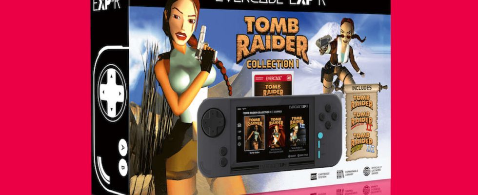 Précommandez les nouveaux appareils de jeu rétro d'Evercade fournis avec la cartouche Tomb Raider sur Amazon