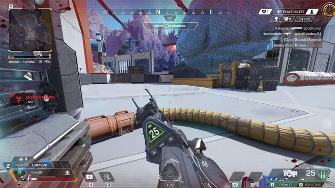 Capture d'écran du gameplay du mode solo d'Apex Legends saison 21