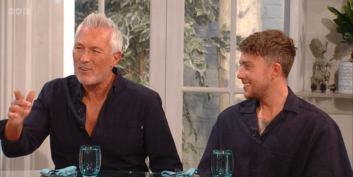 Roman Kemp embarrassé par son père Martin Kemp dans Saturday Kitchen
