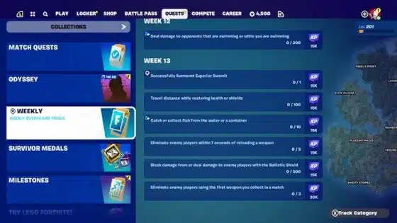 Quêtes hebdomadaires Fortnite – Nouveaux grands défis hebdomadaires pour C5