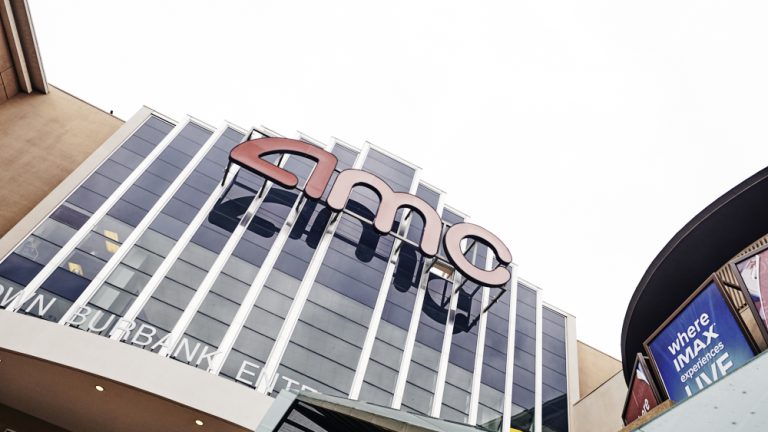 AMC Theatres is photographed by Michael Buckner during the latest lockdown due to the rising cases of Covid-19 on December 7, 2020 in Burbank, California.