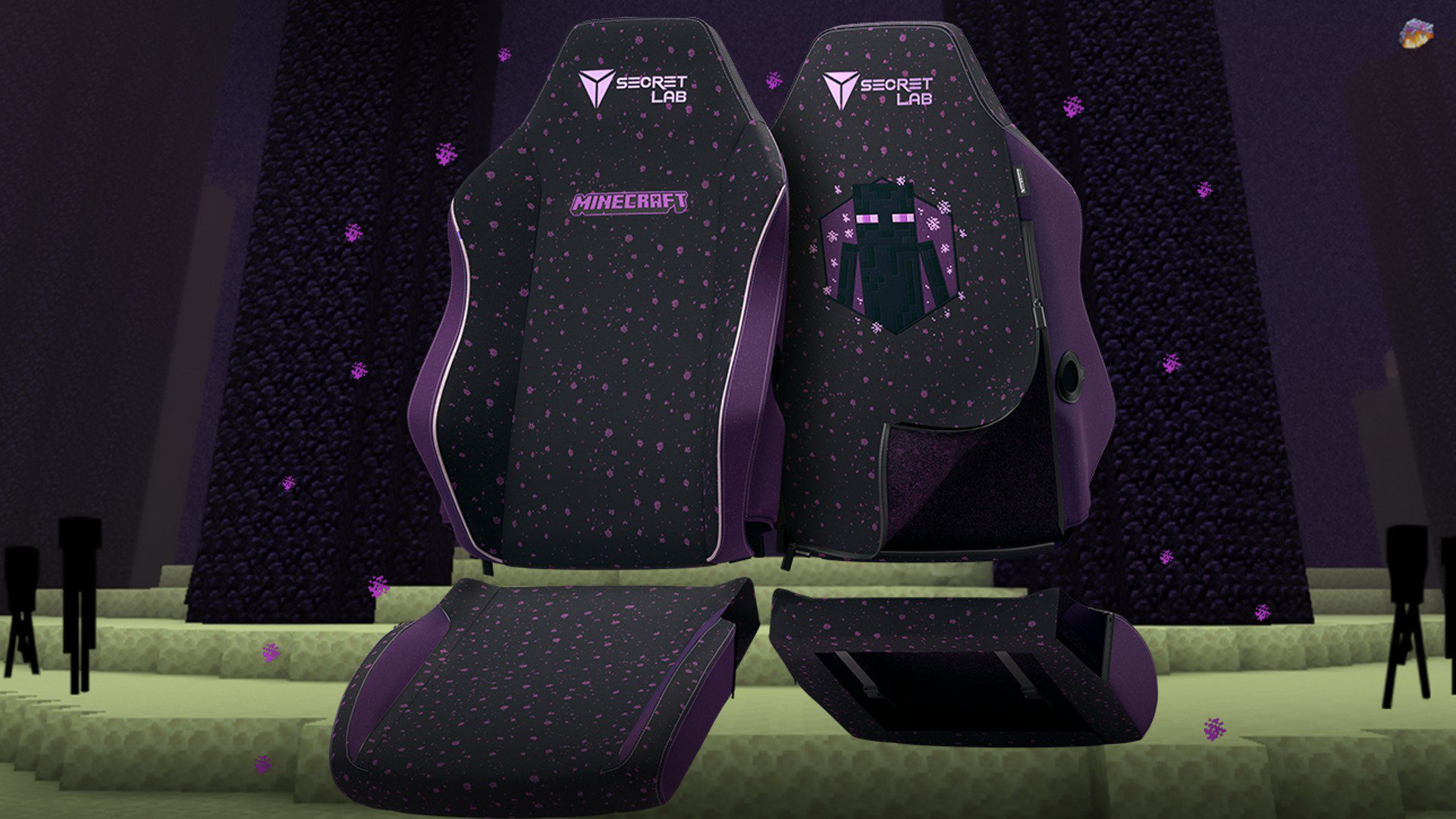 Ces nouveaux skins Secretlab sont un incontournable pour les fans de Minecraft
