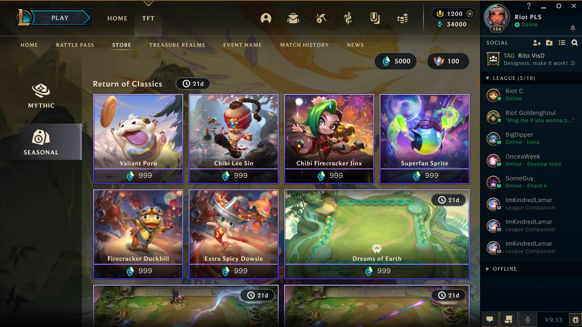 Une image de la prochaine boutique tournante de Teamfight Tactics à venir sur TFT