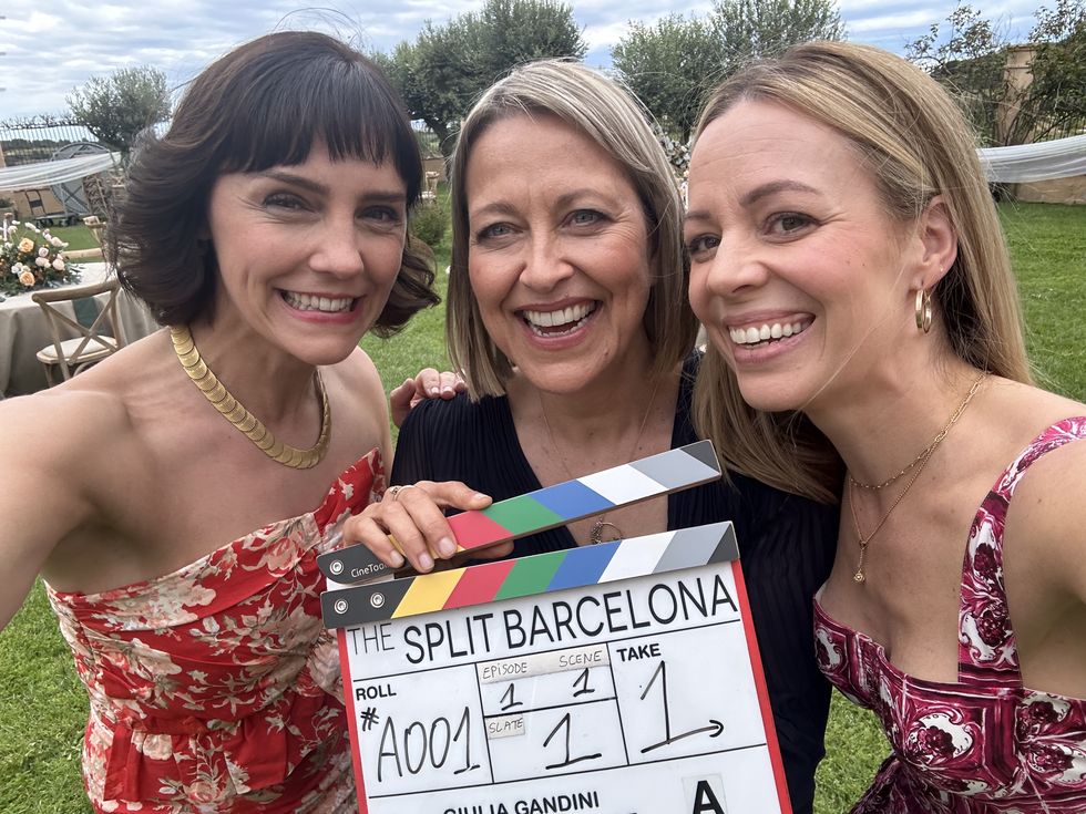 Annabel Scholey, Nicola Walker et Fiona Button filment le spécial Split