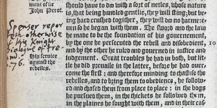 Des chercheurs découvrent un rare ouvrage du XVIe siècle contenant des notes manuscrites de John Milton