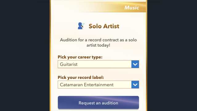 Audition d'artistes R&B et country BitLife