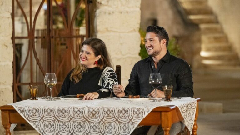 Hosts Chef Alex Guarnaschelli and Chef Gabriele Bertaccini, as seen on Ciao House, Season 2