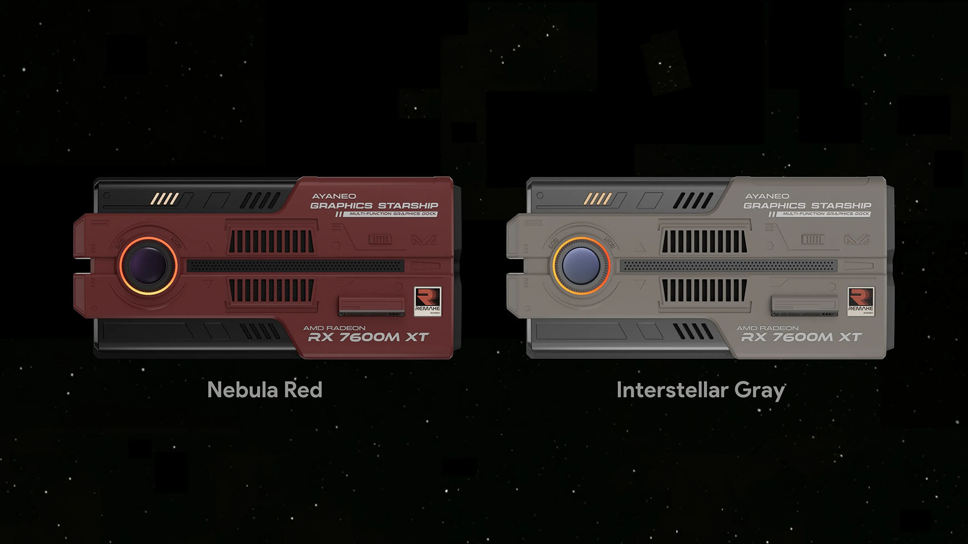 Station d'accueil GPU externe Ayaneo Graphics Starship AG01, options de couleurs rouge et gris