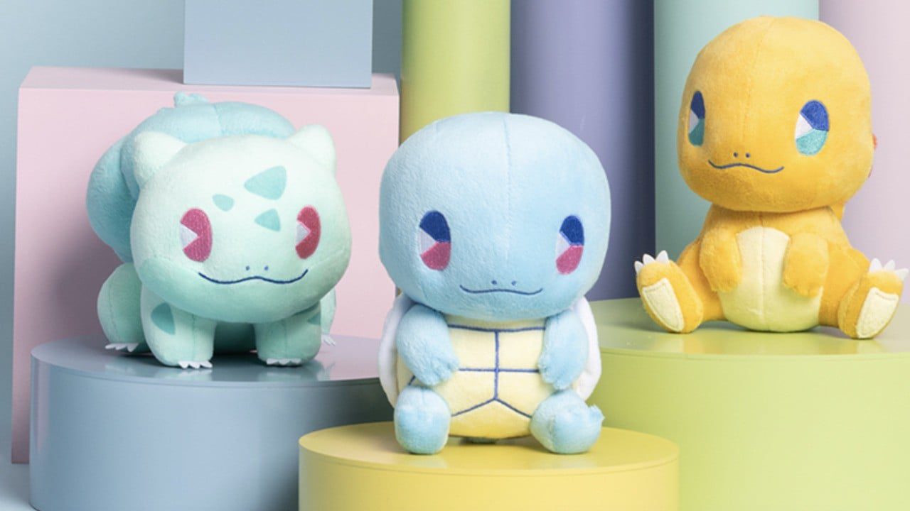 Pokémon Center lance d'adorables peluches soda des démarreurs originaux
