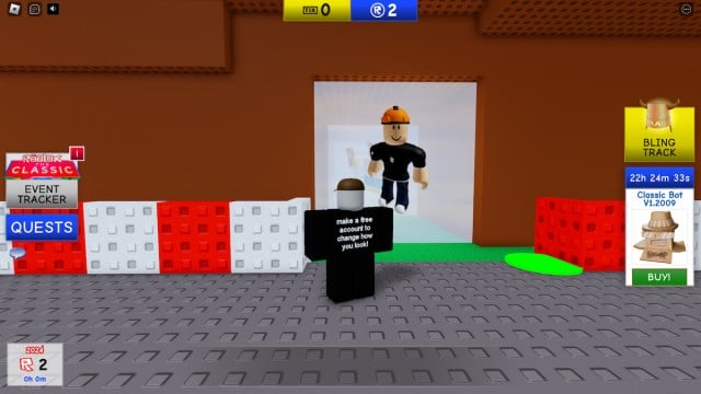 Portes de personnages dans Roblox The Classic